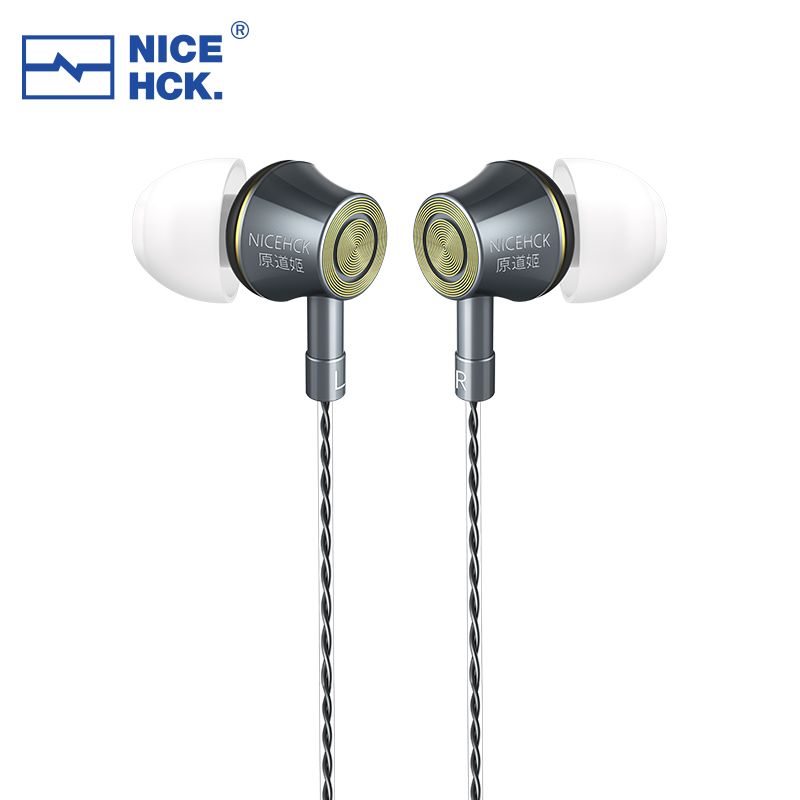 NICEHCK YD520 IEM In-ear Earphone Aluminum Alloy Metal HIFI Microphone Earbud 10mm PET Dynamic Headset Bass Balanced Vocal Music