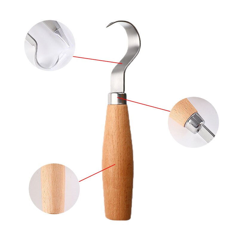 Spoon DIY Hand Chisel Wood Carving Tools Knife Chisel Woodworking Cutter Peeling Sculptural Spoon Carving Knife Hand Tools
