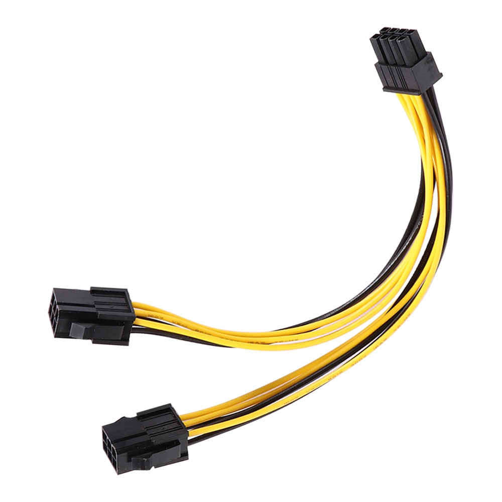 20cm pcie 6 pin  to 8 pin adapteri, pci -e 6- pin uros  to 8- pin naaras muunnin pci express 8 pin virta gpu näytönohjain