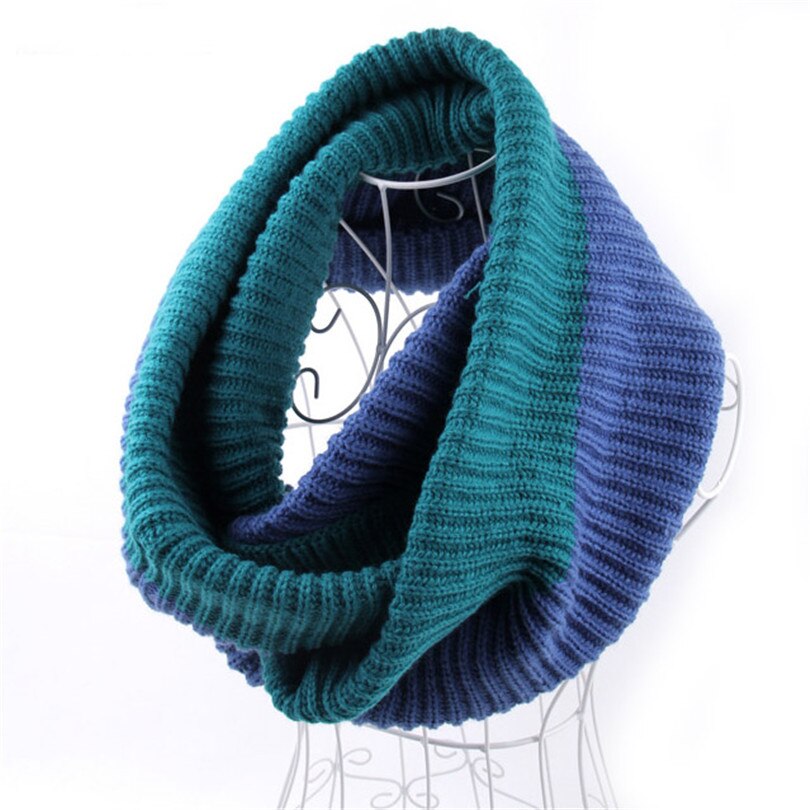 VISNXGI Winter Cable Ring Scarf Women Knitting Infinity Scarves Knitted Warm Neck Circle Scarf Bufandas Cuellos