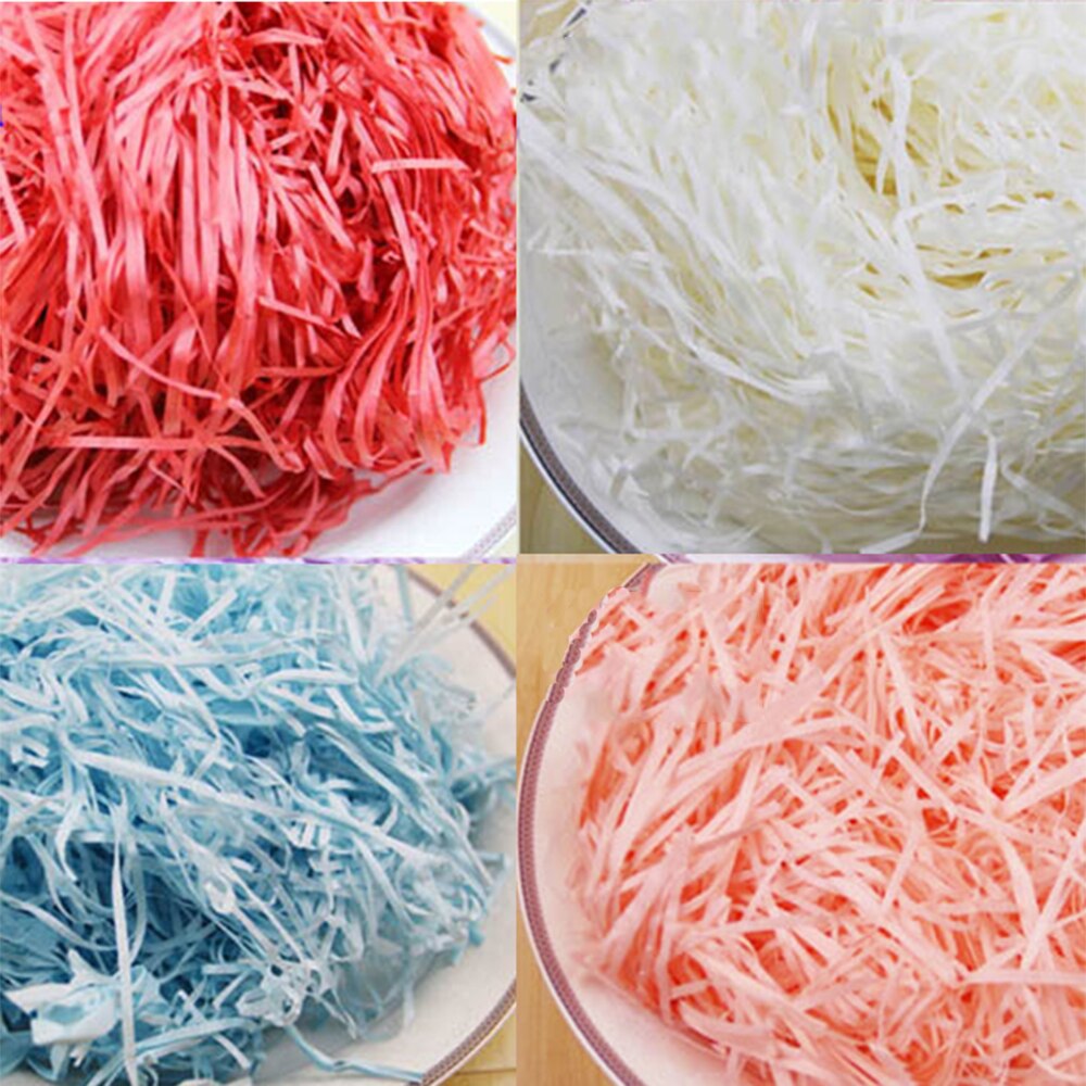 Diy Papier Raffia Papiersnippers Confetti Candy Bruiloft Verjaardag Christmas Party Box Vulmateriaal Decoratie