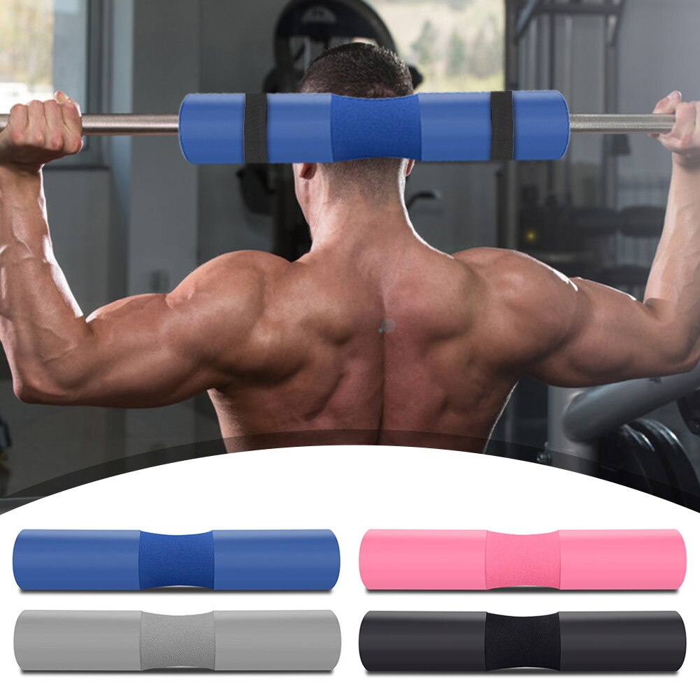 Cuscinetto per bilanciere in schiuma con cinghie di fissaggio Fitness sport Squat sollevamento pesi spalle protezioni palestra attrezzature per il Fitness domestico