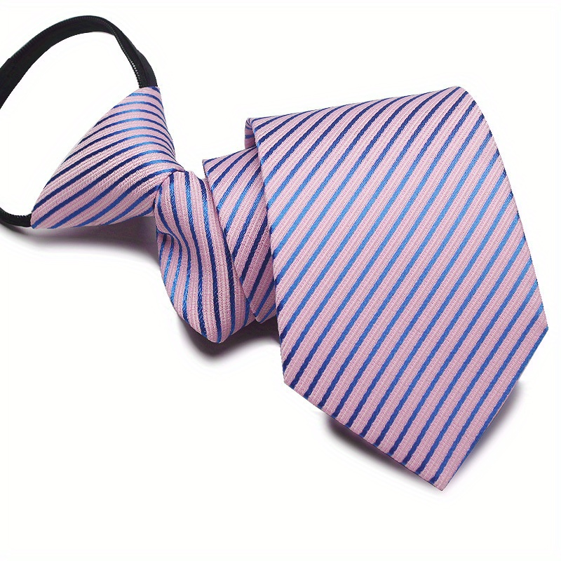 Easy Pull Polyester Lazy Tie1pc 7cm/2.75inch Convenient Tie Business Casual: green