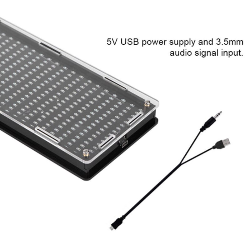 DIY 384 LED Digital o Musik Spektrum Analysator Klang Wellen Anzeige Bausatz einstellen