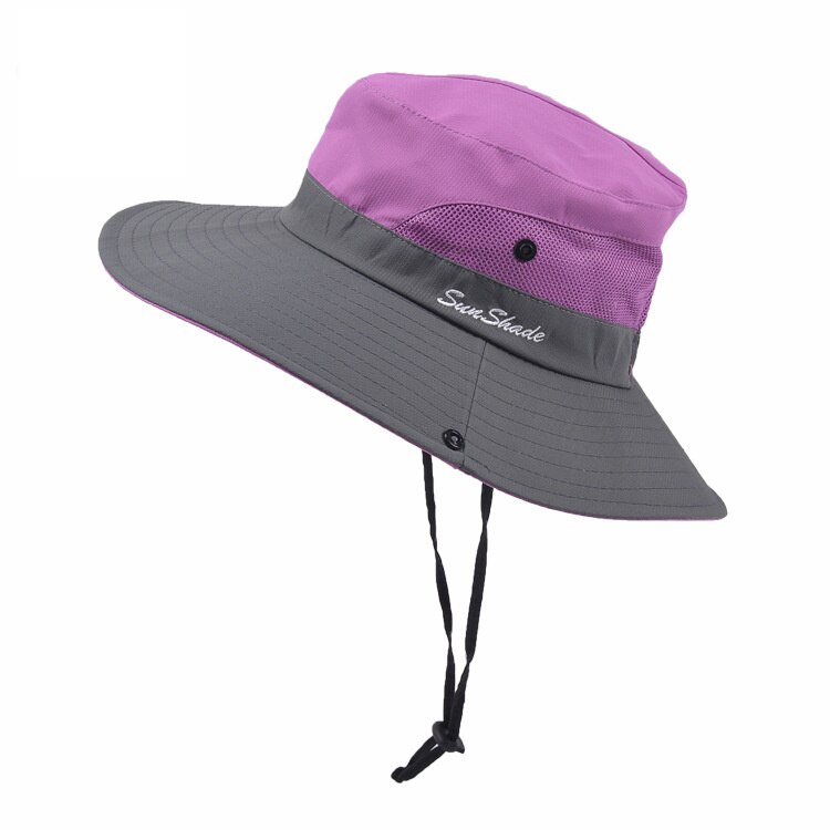 2022 semplice UPF 50 cappello da sole secchio estate uomo donna pesca cappello Boonie protezione solare UV lungo ampio tesa larga Bob escursionismo all&#39;aperto: 06