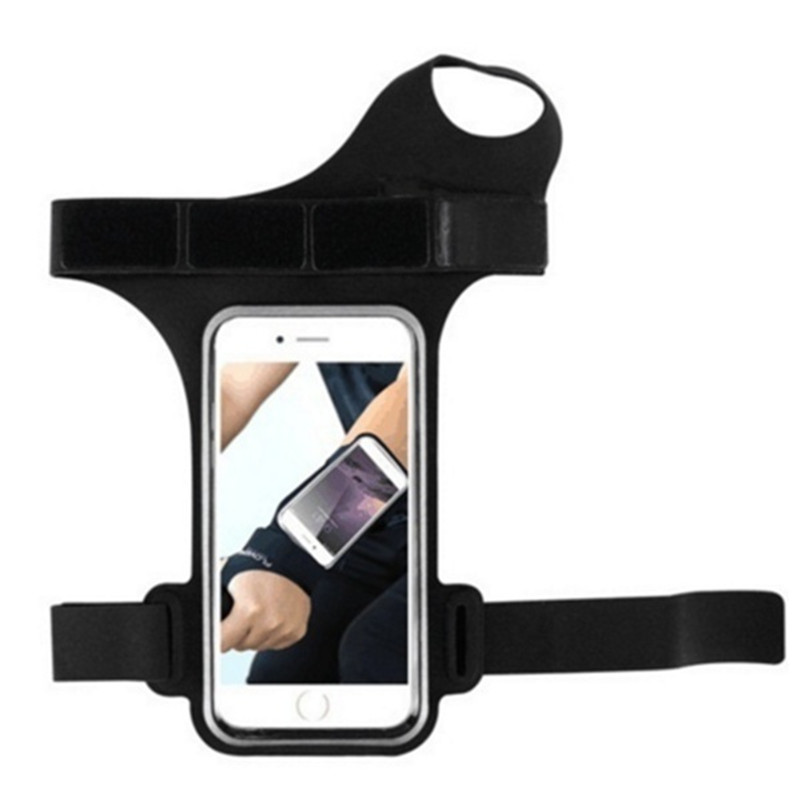 Brazalete deportivo para teléfono móvil, brazalete para correr, funda para iPhone 12, Samsung, Huawei: black