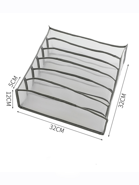 Nylon Mesh Organizer Caixa De Armazenamento, Gavetas De Colmeia, Roupa Interior, Sutiã, Meias, Roupas, Roupeiros, Armário De Quarto: Verde claro