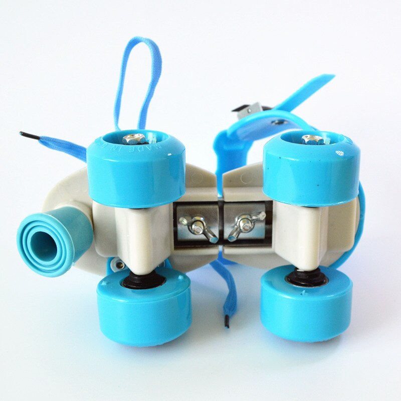 Children Two Lines Roller Skates Double Row 4 Wheel Skating Shoes Adjustable Size Sliding Slalom Inline Skates For Kid