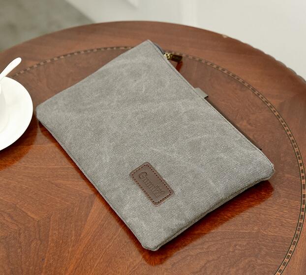 Bolsa de envelope de lona para homens, bolsa com luz vestível para homens de negócios