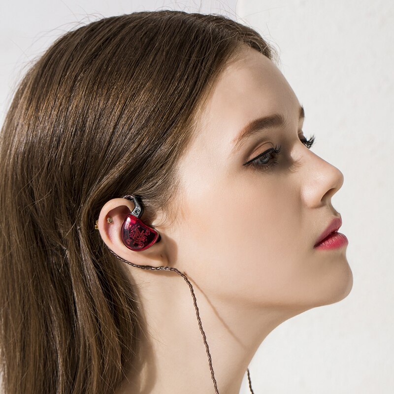 KZ ZS10 In-Ear Headphones - 4BA+1DD Hybrid Drivers, HiFi Monitor Earbuds, Wired, Noise Cancelling