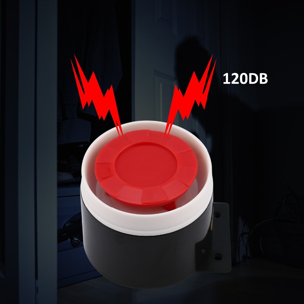 Super Loud 120dB Sound Alarm System Compact DC 12V Indoor Siren Durable Wired Mini Horn Siren For Home Security