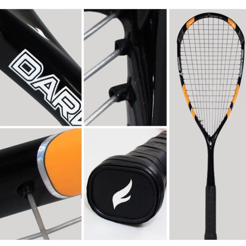 Alle Carbon Squash Racket Licht Duurzaam Met Lijn Tas Professionele Concurrentie Training Carbon Squash Rackets