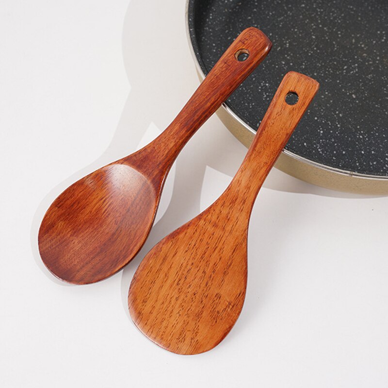 Natural Wood Tableware Spoon Colander Spoon Special Nano Soup Skimmer Cooking Spoon Wooden Kitchen Cooking Tool