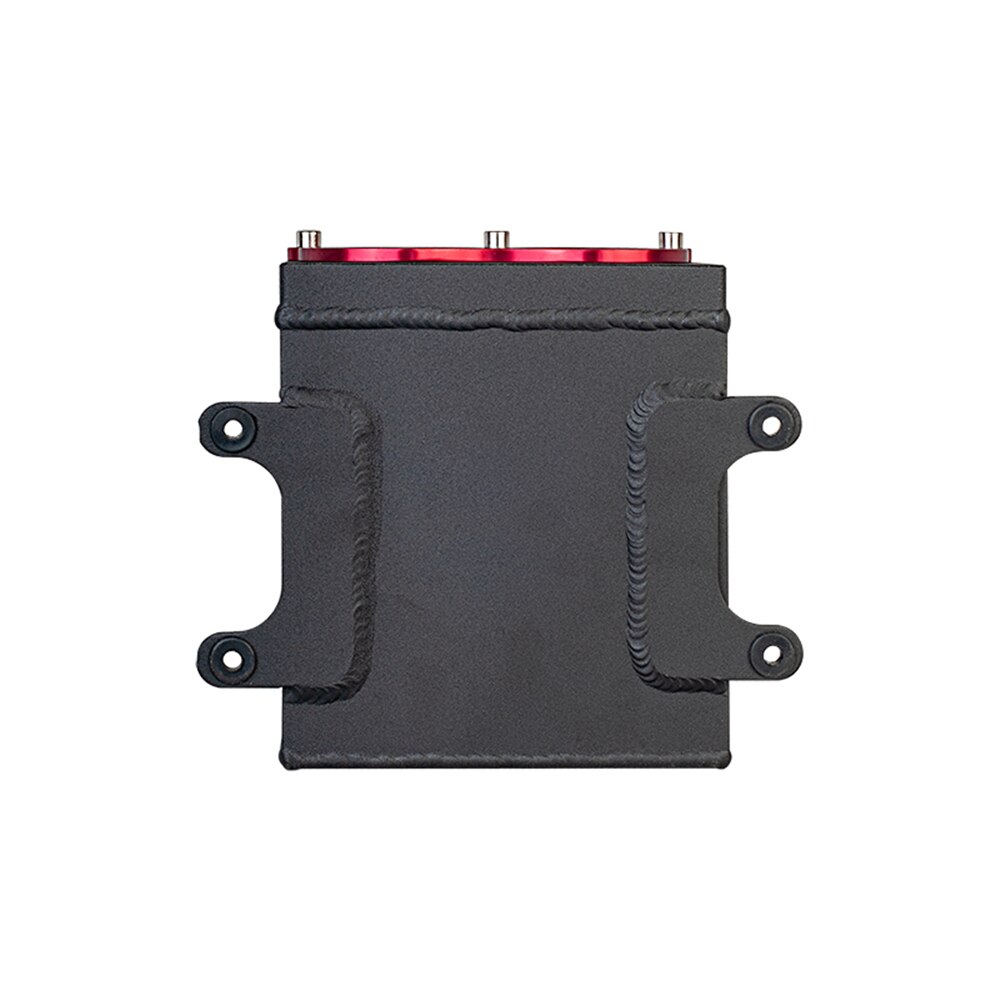 60mm oil catch can fuel surge tank dual port 044 pump use racing black Billet 6061 aluminium