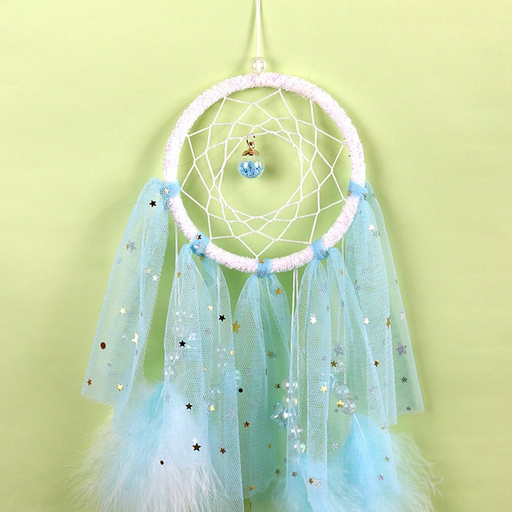 Dream Catchers For Bedroom Wall Hanging Decorations Led Dreamcatcher Home Ornaments With Led Lights Fantasy For Kids