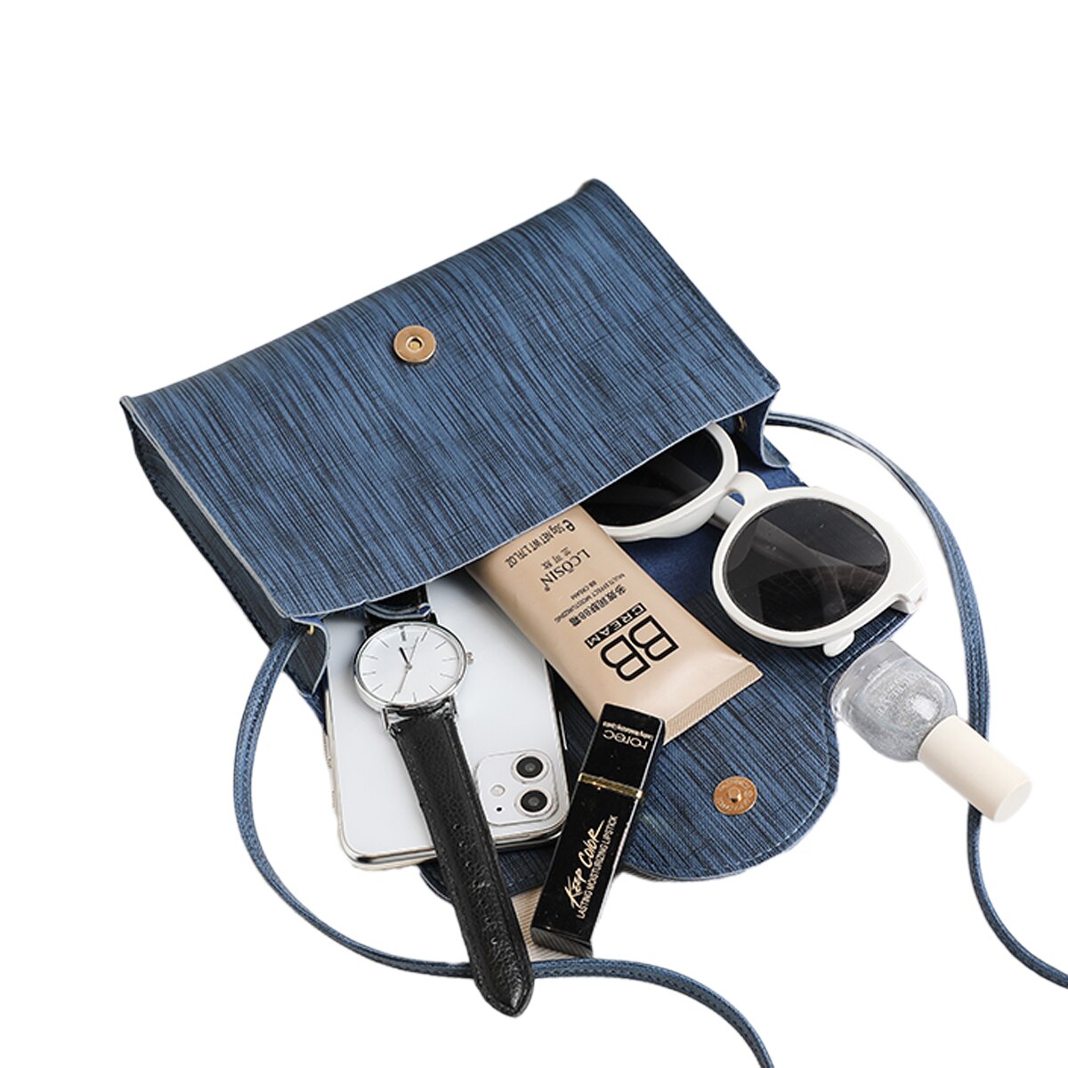 Dames effen kleine pu vierkante tas koreaanse crossbody tas sleutelhanger telefoonhouders vrouwelijke hasp portemonnees 5 kleuren