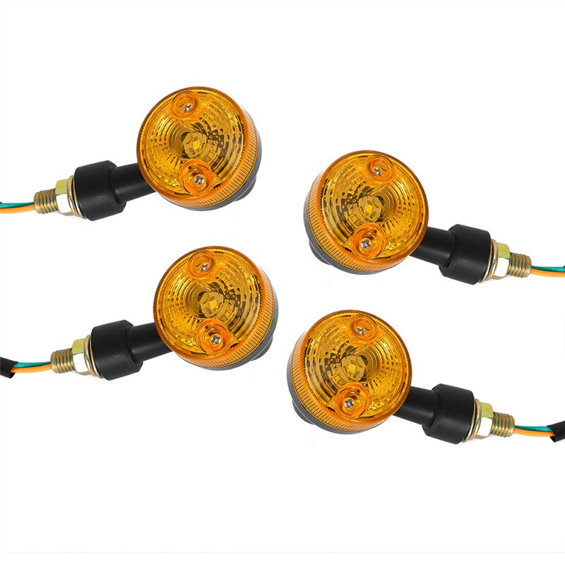 4 X LED-INDICATOREN 6 V RICHTINGAANWIJZER AMBER MOTORFIETS KNIPPEREN 6 VOLT RICHTINGAANWIJZER MOTORFIETS