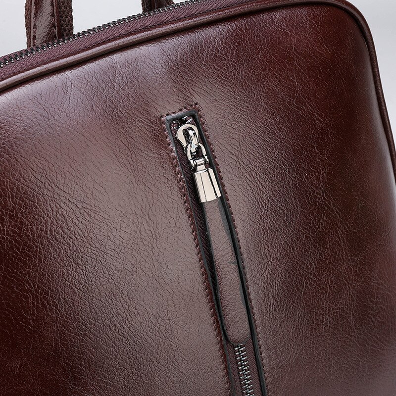 Qinranguio Lederen Rugzak Vrouwen Pu Leer Vrouwen Rugzak Schooltassen Voor Tienermeisjes Rugzak Vrouwelijke