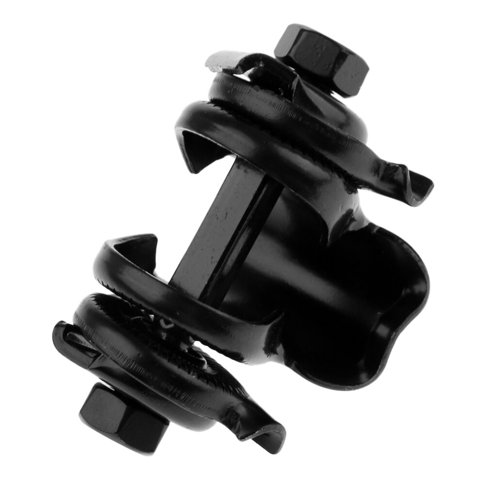 Black Steel Saddle Guts Seat Post Clamp 24mm Bike Bicycle Cycling Seat Post Clip Mount Bracket