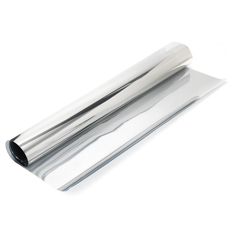 29.5" x 9.8 FT Car Auto Chrome Silver Window Tint Film 15% VLT Mirror Tinting Durbale