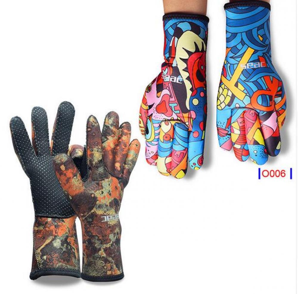 3mm Neopren Tauchen Neoprenanzug Schleudern nachweisen Camo Schnorcheln Handschuhe