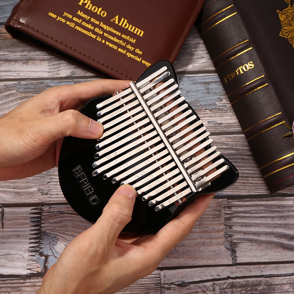 Muziekinstrument duim piano acryl kalimba muziekliefhebbers mbira 17 toetsen kristal speelaccessoires voor beginners