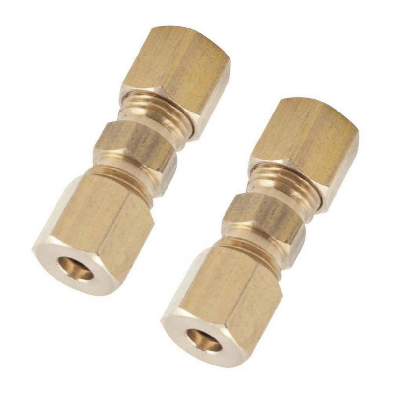 Raccords de tuyau de frein en laiton, raccords union de ligne de frein de voiture, connecteur droit, accessoires de joint de réparation de tuyau de frein, 3/16"
