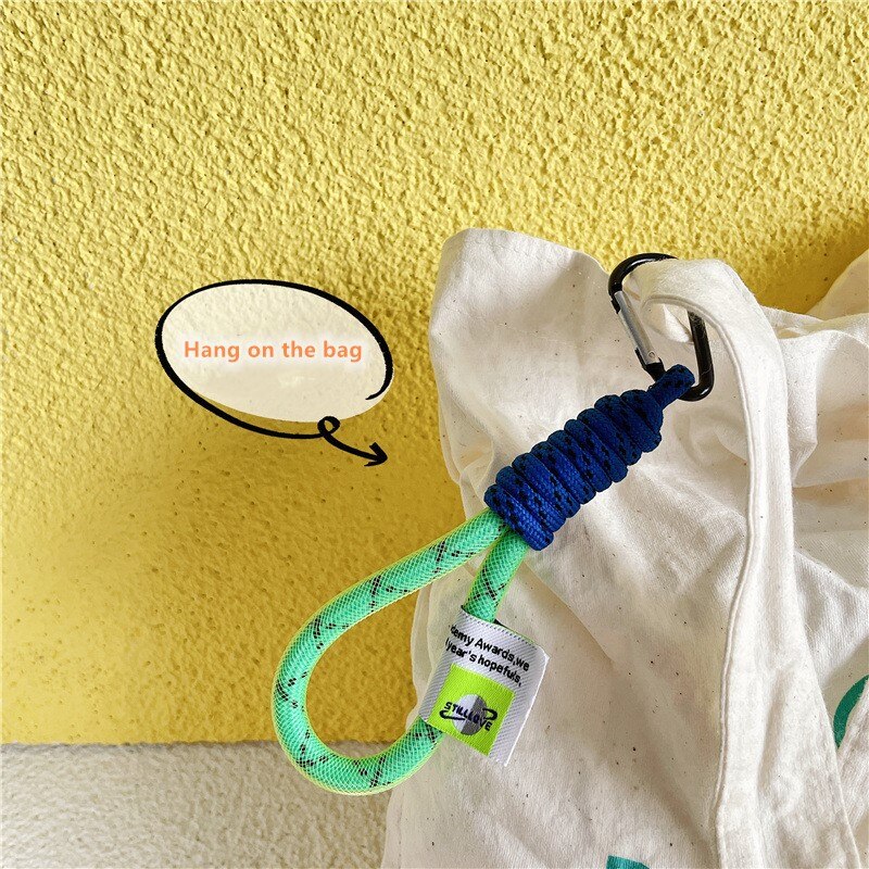 Fluoreszierende geflochtene Schlüsselband Universal- keychain Schlüsselband für schlüssel kurze Lanyards ornamente für taschen seil anhänger telefon charme
