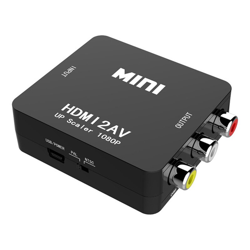 JCKEL HDMI naar RCA AV CVBS Component Converter Scaler 1080 p Adapter Kabel Doos voor Monito L/R Video HDMI2AV HD Ondersteuning NTSC PAL