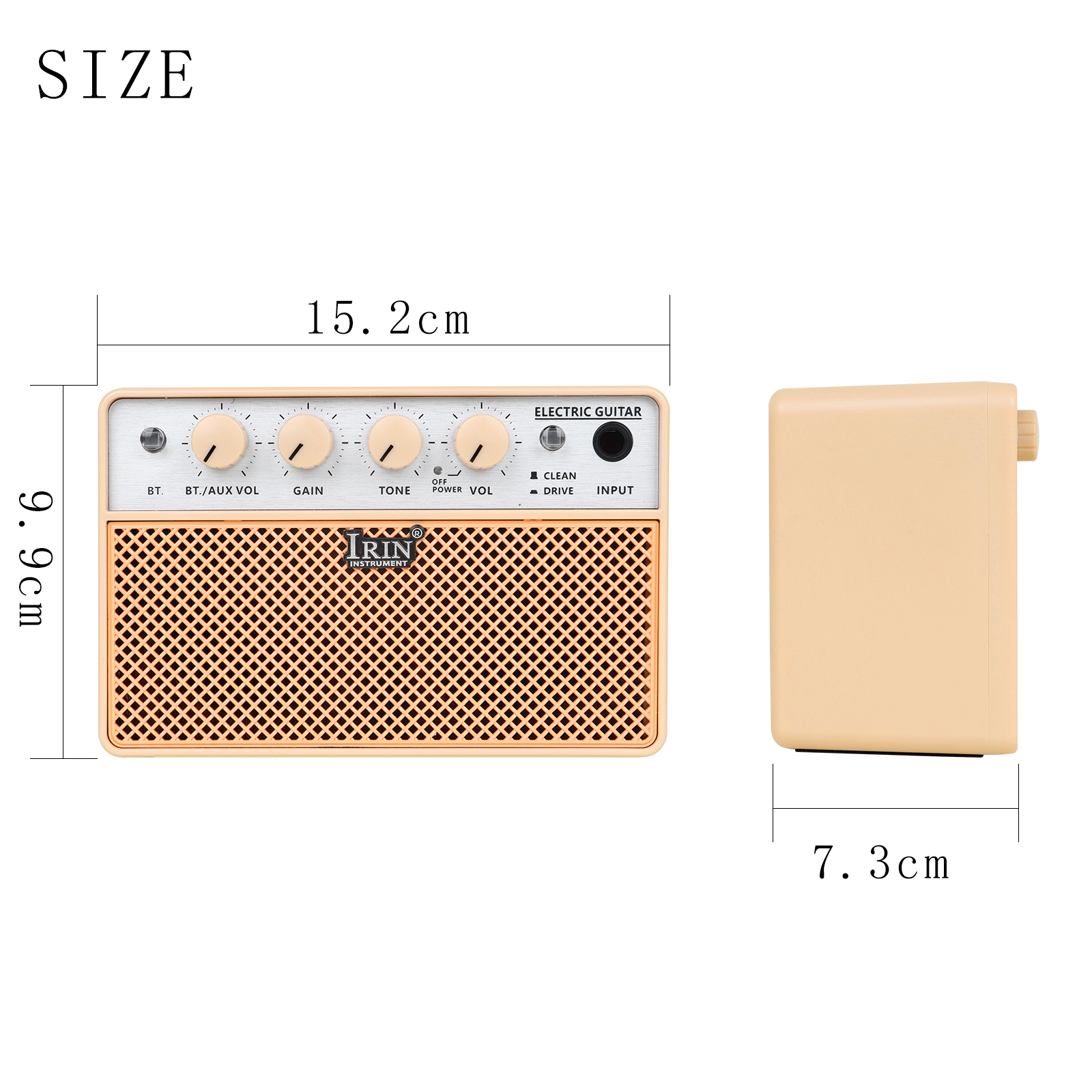 IRIN 10W Electric Guitar Amplifier BA-10 Bluetooth Acoustic Guitar Speaker Portable Mini Instrument Amplifier Amp Accessories
