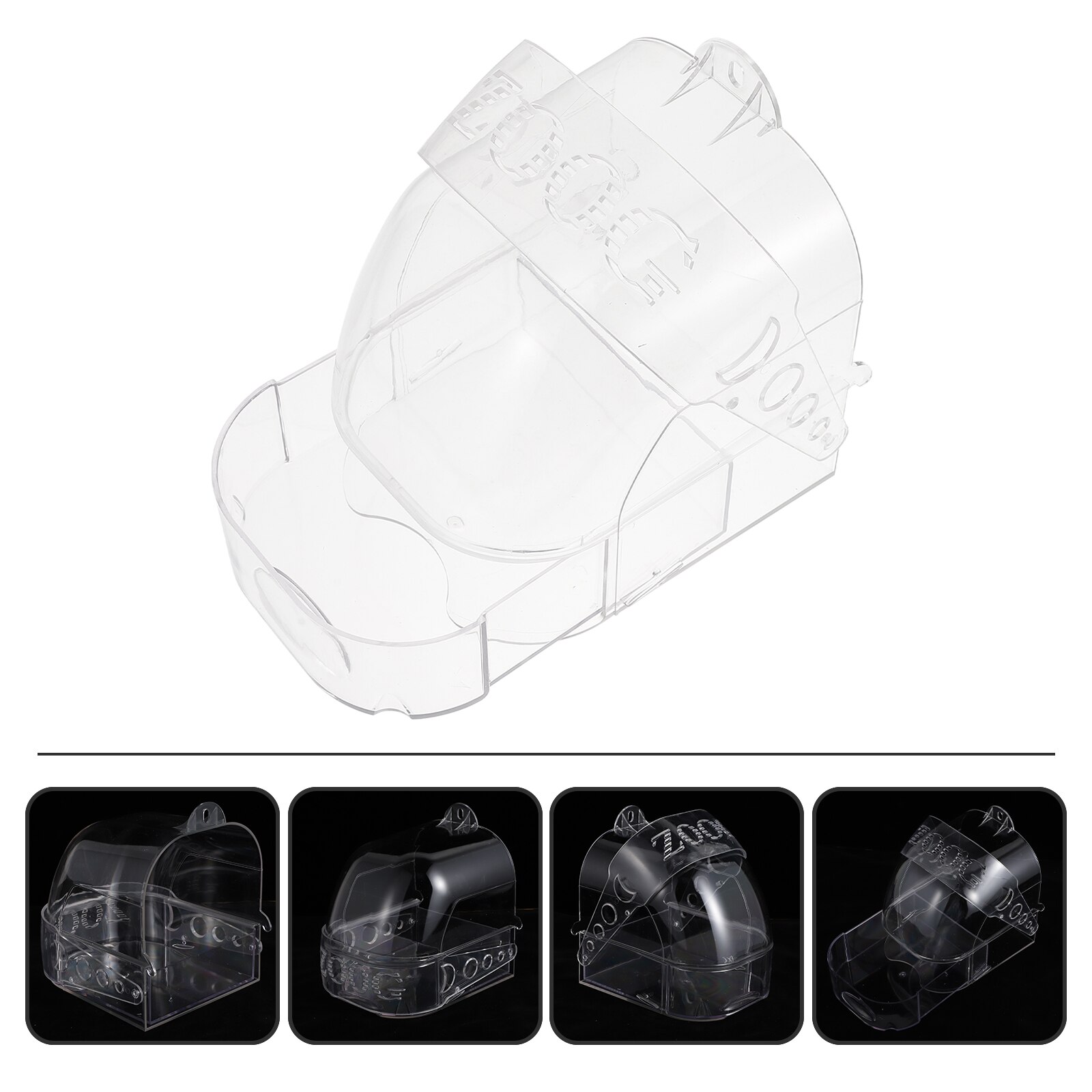 1pc Parrot Shower Box Multifunctional Bird Bath Tub Toilet for Bird Cage