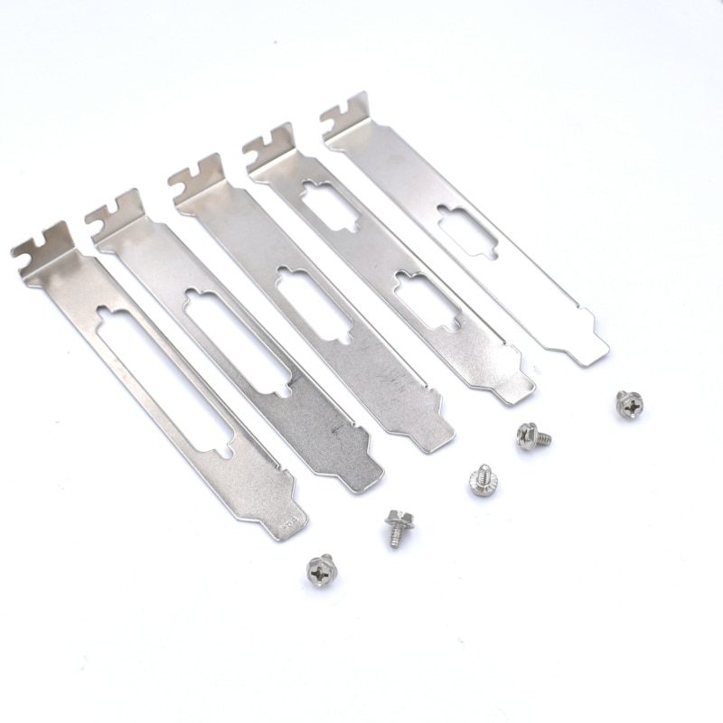 20pcs/lot DB9/DB15/DB25/DB37 LPT Port Long Profile PCI Bracket Plate for Desktop PC