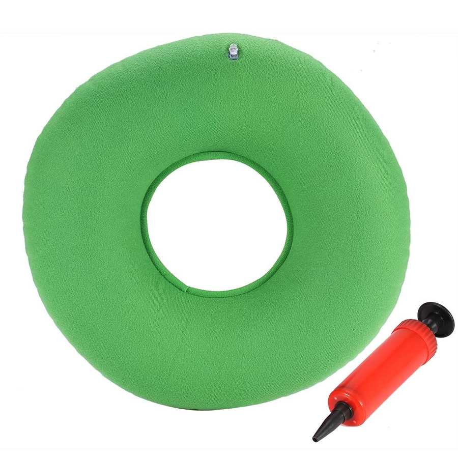 Stuitbeen Donut Kussen Kussen Super Comfort Ronde Butt Kussen Opblaasbare Donut Kussen Donut Kussen Aambei Kussen Pijn: green