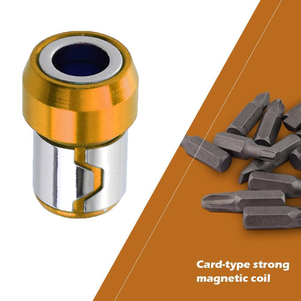 Batch Head Magnetic Ring Card Bead Type Strong Magnetic Ring Steel Power Head Tools Metal Sleeve Screwdriver Plus Magnetic C0O6
