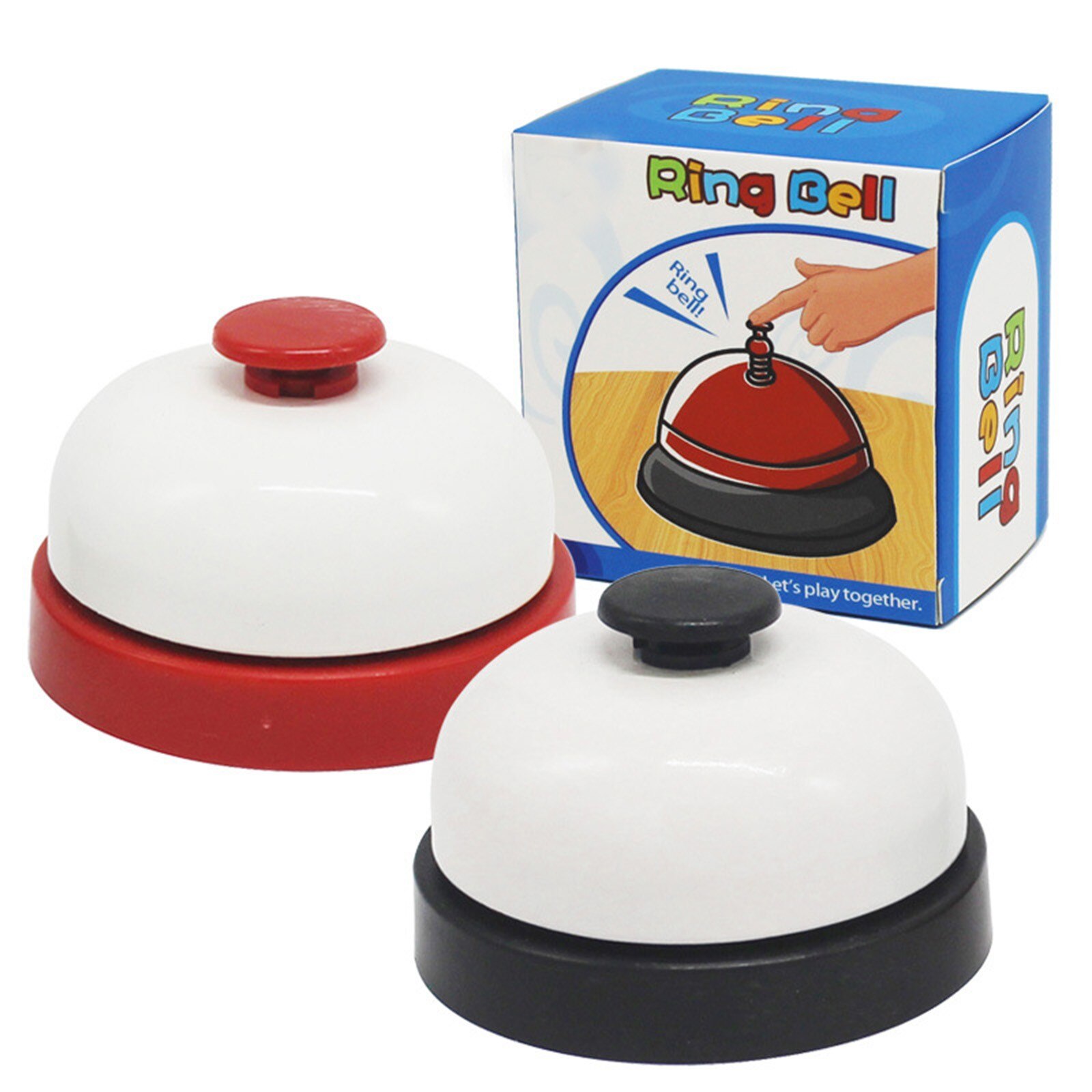 Imiteren Restaurant Waar Bells Kinderen Spel Concurreren Witte Ring Bells Pers Huis Game Rush Te Beantwoorden Ring De Bel