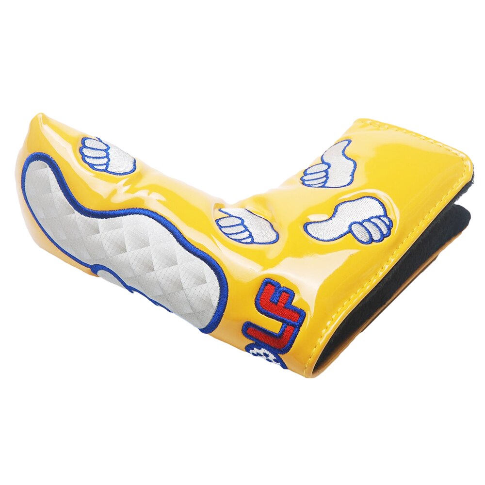 Golf Putter Blade Cover Duim Headcover Met Magnetische Sluiting Waterdicht 【 6 Color】: Yellow