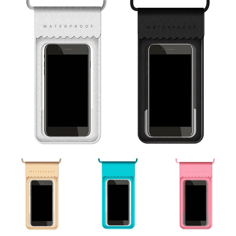 Outdoor zwemmen touch screen TPU waterdichte hoge transparante mobiele telefoon tas verzegelde mobiele telefoon tas