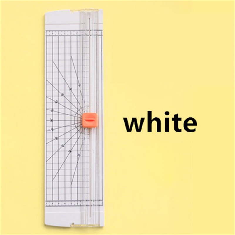 A4 Paper Cutting Machine Paper Cutter Art Trimmer Crafts Photo Scrapbook Blades DIY Office Home Stationery Knife Cutting Mat: 01-white