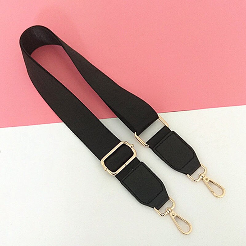 Szerokość torby 3.8 cm szerokość torby damskiej pasek na ramię torba torba dla dzieci akcesoria do paska na ramię pasek na ramię: black / 3.8cm-metal silver