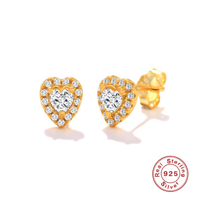 Exquisite kristallohrringe von canner, 925 ohrstecker aus sterlingsilber, perfekt für verliebte, #39 , valentinstag und #39 anlässe.