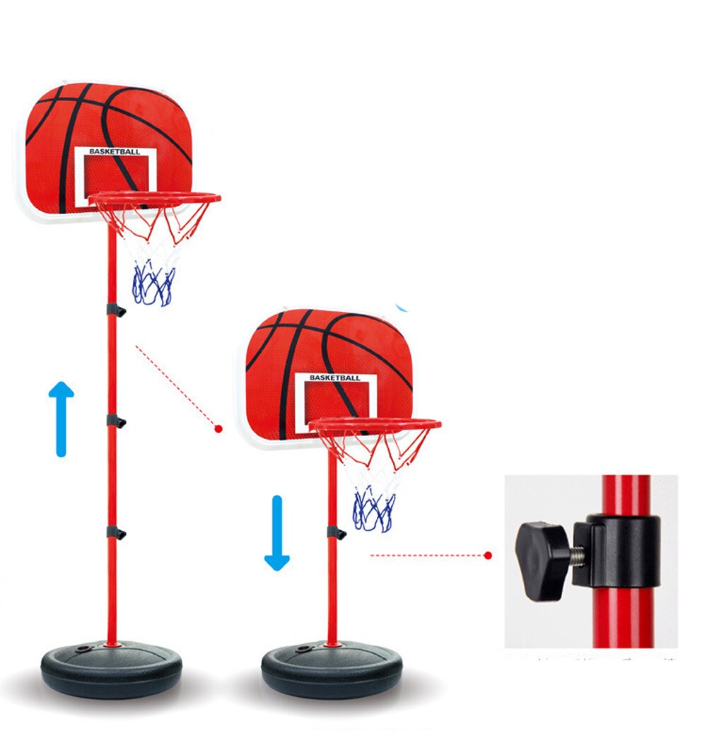 63-165cm basketball stativer justerbare børn basketball mål cirkel ring legetøj sæt basketball træning praksis