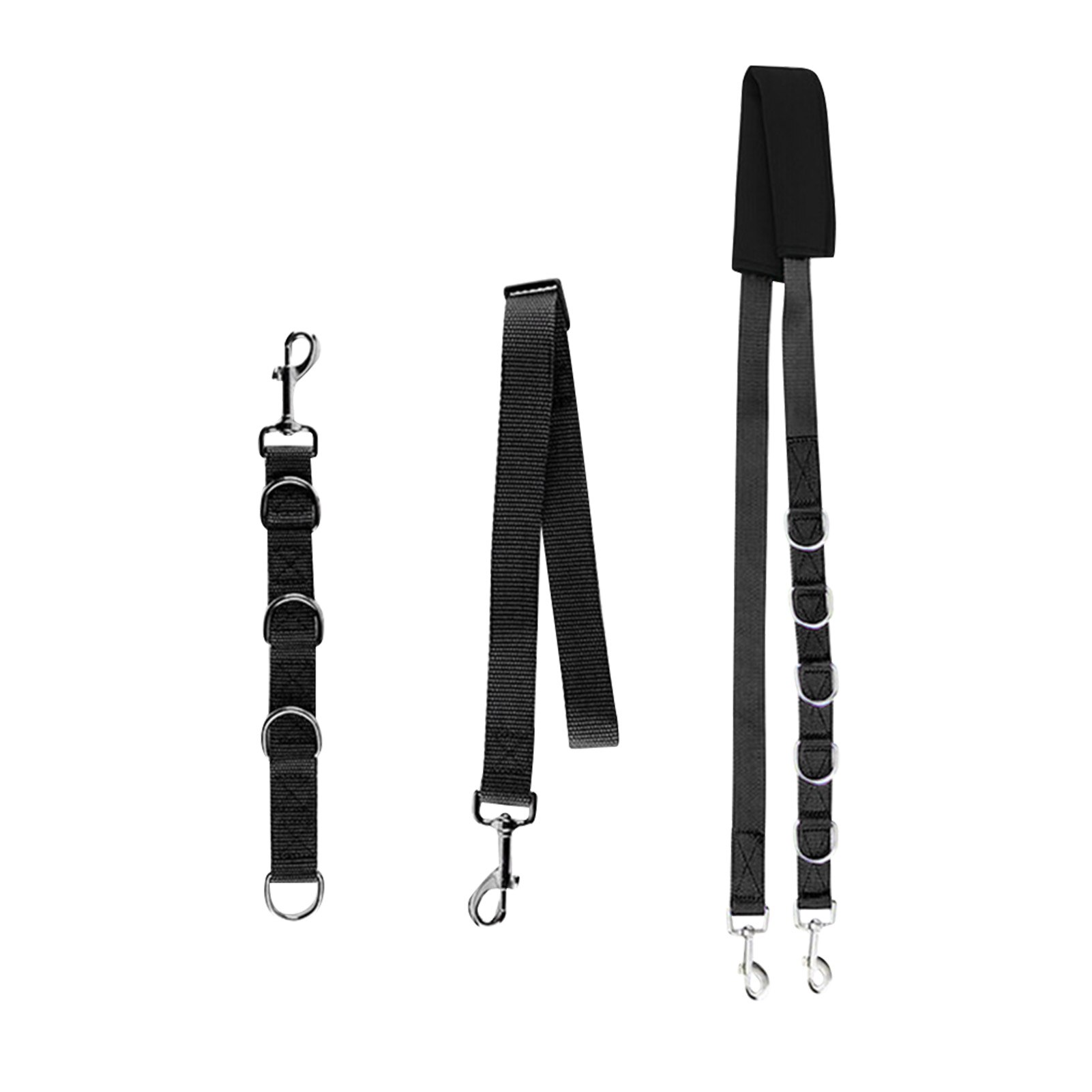 Harnais de Traction pour chiot, 3 pièces, sangle de toilettage pour chiot et chien, coussinet de ventre pratique et Durable pour couper les poils d&#39;animaux de compagnie: Black