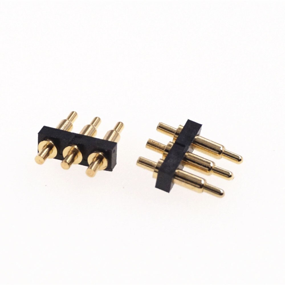 2.54mm Pitch Plug-in Board Spring Thimble Pogo Pin 2 3 4 5 6 7-pin Height 7.0mm