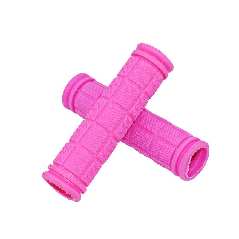 Rubber Bike Handlebar Grips Cover BMX MTB Mountain Bicycle Handles Anti-skid Bicycles Bar Grips Fixed Gear Bicycle Parts Instock: Pink