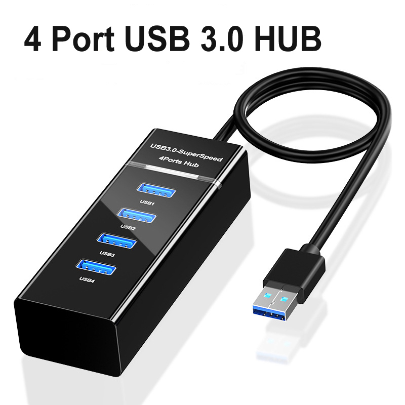 4 Ports High Speed USB 3.0 HUB High-Speed USB 3.0 Multi HUB Splitter Expansion For Macbook Desktop PC Laptop Adapter USB 3.0 HUB