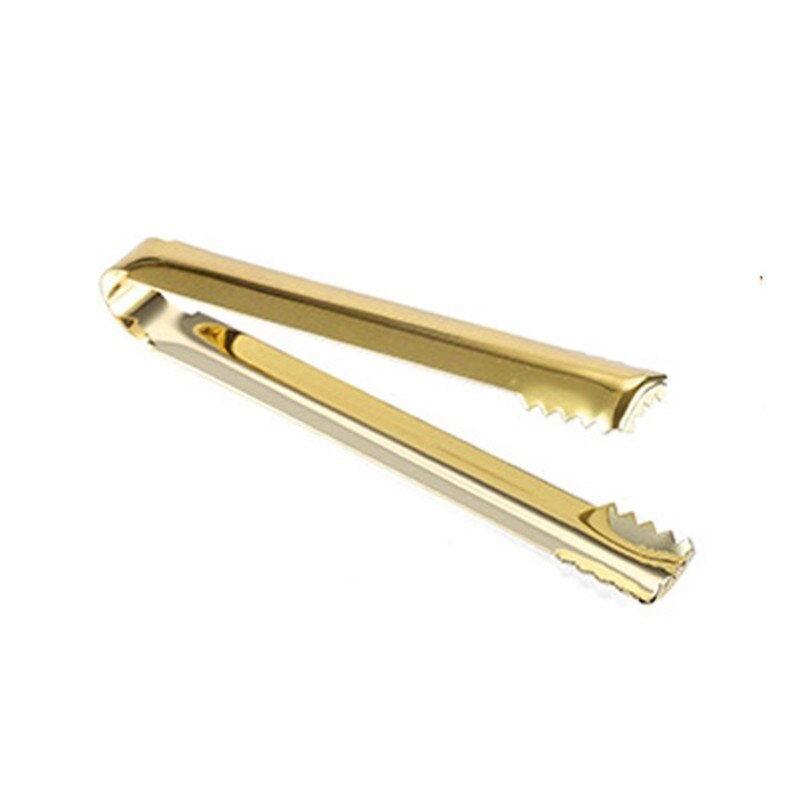 Stainless Steel Food Clip Ice Clip Barbecue Bread Buffet Barbecue Clip Multifunctional Food Clip Kitchen Accessories Bbq Tools: gold