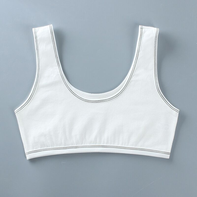 5Pc reggiseno per ragazza Teen Crop Top intimo gilet a spalle scoperte reggiseni per allenamento sportivo lettera Streetwear Tube Top 8-14 anni