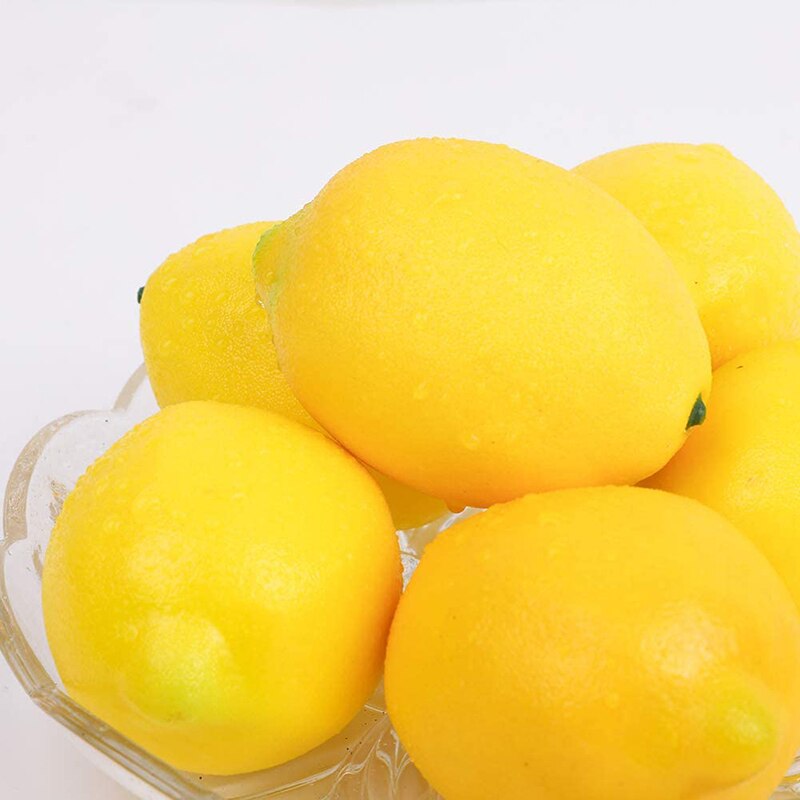 frutas artificiales limones artificiales ideales para la decoración del hogar, fiestas y escaparates