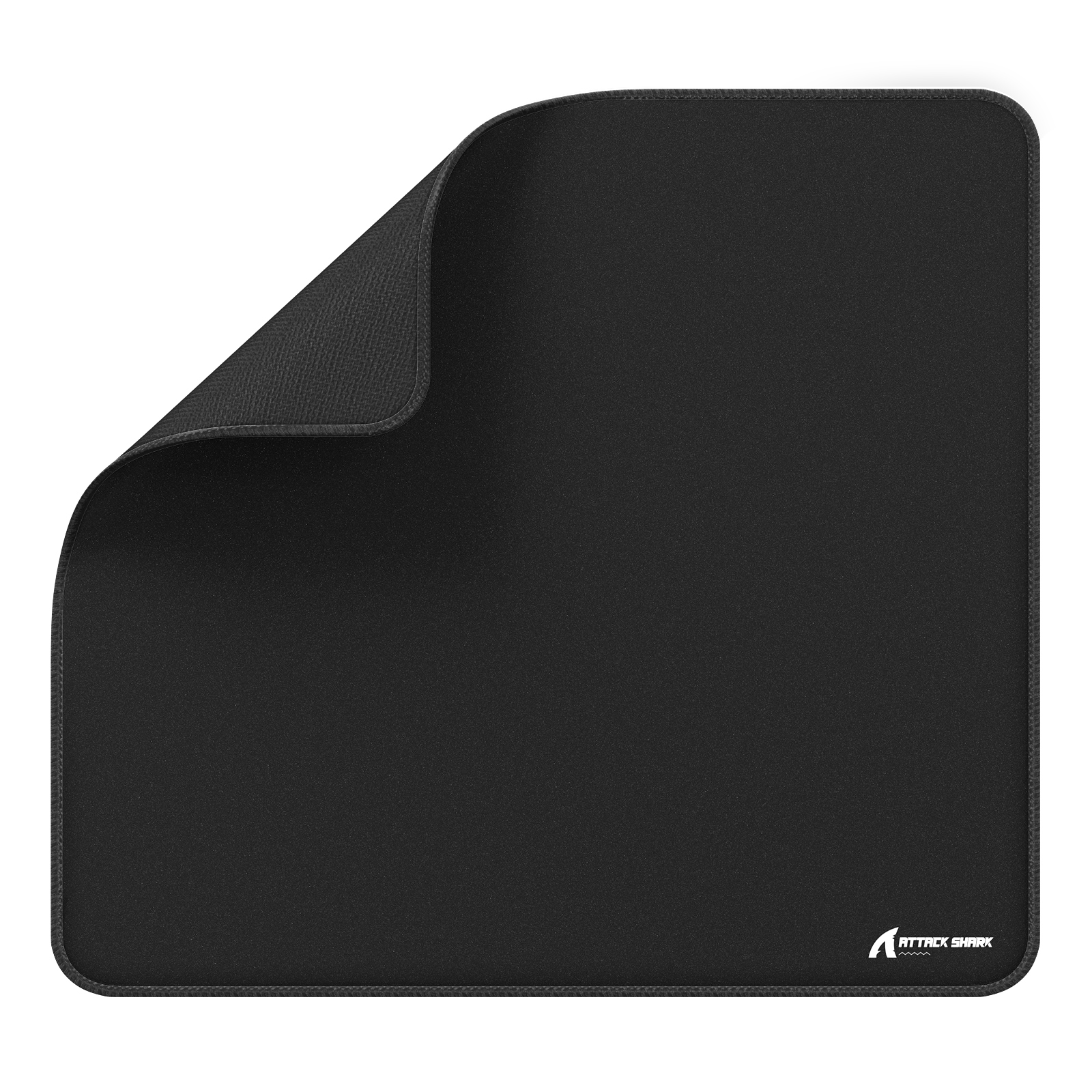 ATTACK SHARK CM02 grote eSport gaming-muismat, 450x400x4 MM, getextureerd glad oppervlak, antislip rubberen basis, micro-gebreide randen: Black
