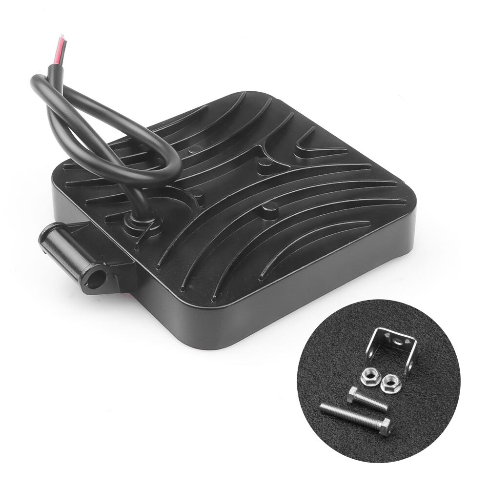 Barra de luz Led de trabajo para coche, foco cuadrado Cob de 48W, 12V, 16Led, para camión todoterreno, SUV, ATV, barco y motocicleta